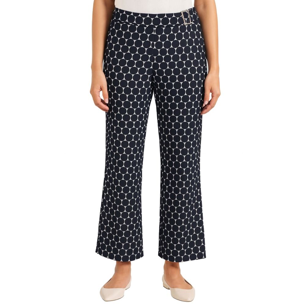 7th Avenue Design Studio Career Buckle Pants Black White 14P